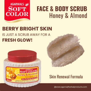 Honey & Almond Face & Body Scrub – Gentle Nourishment & Smooth Radiance