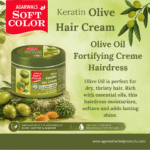 Olive Keratin Styling Cream – Smooth Styling with Strength, Shine & Deep Repair