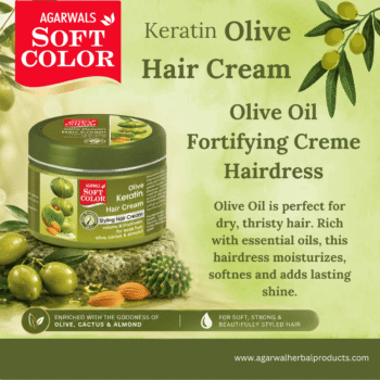 Olive Keratin Styling Cream – Smooth Styling with Strength, Shine & Deep Repair
