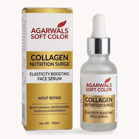 Collagen - Nutrition Surge Face Serum Studio Packaging Presentation