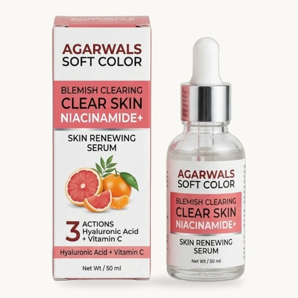 Niacinamide - Blemish Clearing Face Serum Studio Packaging Presentation