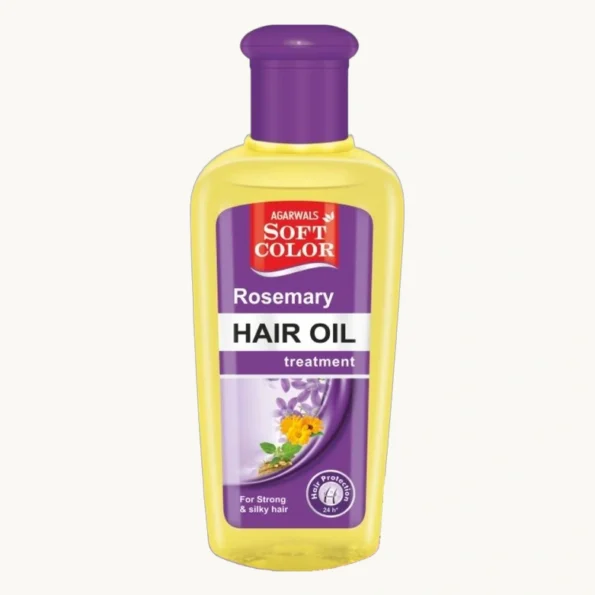 Rosemary Hair Oil Treatment Bottle Studio Presentation