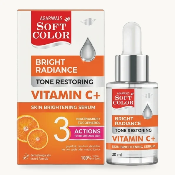 Vitamin C - Bright Radiance Face Serum Studio Packaging Presentation
